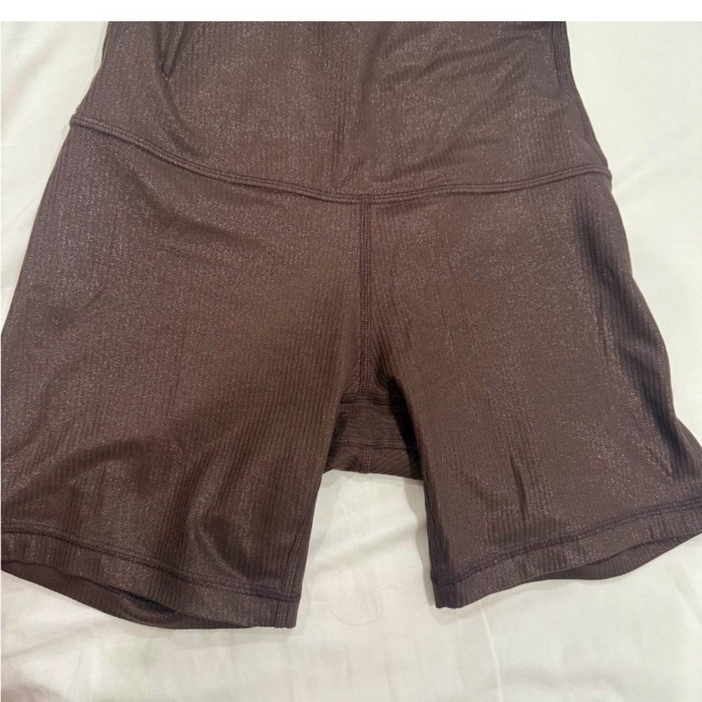 lululemon athletica ribbed Brown Bike Shorts - Picture 3 of 3